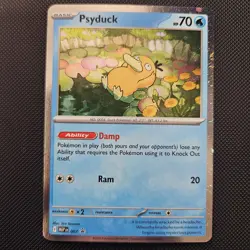 Psyduck 007 Pokemon TCG Mega Evolution Black Star Promo NM Cosmo Holo - Image 1