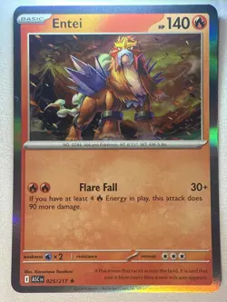 Entei 025/217 Rare ME: Ascended Heroes Pokemon Holo Near Mint - Image 1