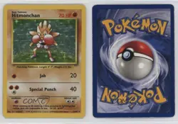 Hitmonchan Holo Pokemon Base Set #7 1999 - Image 3
