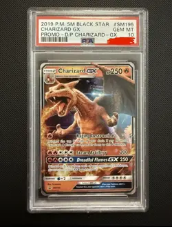 PSA 10 CHARIZARD GX SM195 BLACK STAR PROMO DETECTIVE PIKACHU 2019 POKEMON - Image 1