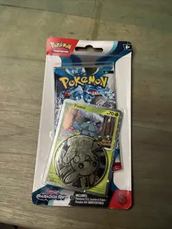 Pokemon Paradox Rift Pineco Promo Checklane Blister Pack Booster Coin SEALED - Image 1