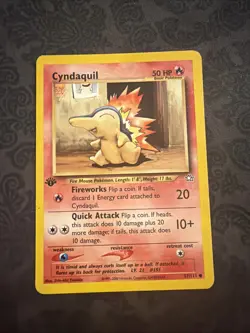 Pokemon Cyndaquil 57/111 Neo Genesis 1st Edition - Image 1