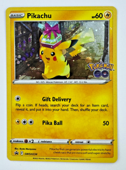 Pikachu | SWSH234 | Pokemon GO | Promo | Cosmo Holo | LP - Image 1