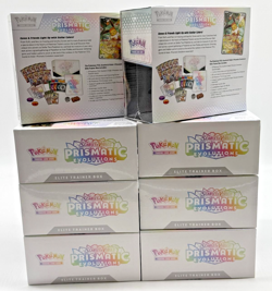 Lot of (8) Pokemon TCG Prismatic Evolutions Elite Trainer Boxes SEALED ETB - Image 2