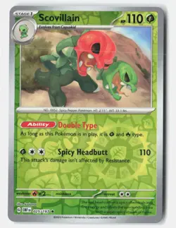 Scovillain Reverse Holo 025/197 Rare Obsidian Flames Pokemon Near Mint - Image 1