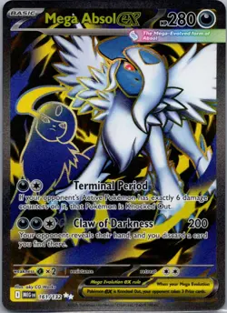 Mega Absol ex 161/132 Ultra Rare Mega Evolution Pokemon Holo Near Mint - Image 1