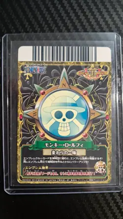 One Piece 2010 BANDAI BERRY MATCH LUFFY PJ-005 GOLD VINTAGE CARD PROMO - Image 2