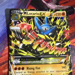 Pokemon TCG M Lucario EX XY Furious Fists 113/111 Secret Rare Holo Mega 220 HP - Image 2