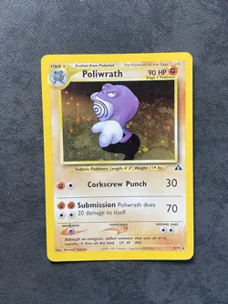 Poliwrath 9/75 Neo Discovery 2001 Holo Rare WOTC Pokemon Card TCG - Image 1