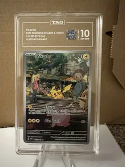 Pokemon Pikachu TCG Card 173/165 SV Scarlet & Violet 151 TAG 10 - Image 1