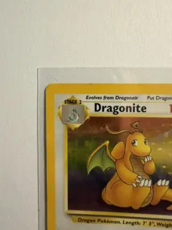 Dragonite Holo 4/62 Fossil Unlimited – Vintage Pokemon Card – Raw - Image 3