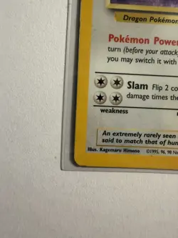 Dragonite Holo 4/62 Fossil Unlimited – Vintage Pokemon Card – Raw - Image 5