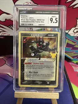 Pokemon Card CGC 9.5 Greninja Black Star Promo Celebrations ETB - Image 1