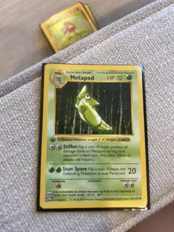 Shadowless 1st Edition Metapod Pokemon Card 1999 Base Set 54/102 - Image 2