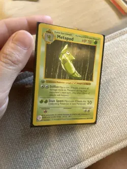 Shadowless 1st Edition Metapod Pokemon Card 1999 Base Set 54/102 - Image 4