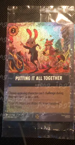 Sealed Mint Putting It All Together 27/P3 Disney Lorcana Movie Promo Cards Holo - Image 1