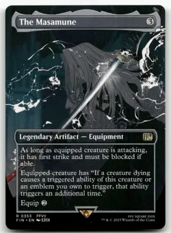 The Masamune (Borderless) #353 (NM) Final Fantasy FIN Magic MTG - Image 1