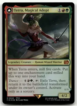 Terra, Magical Adept #245 (Foil) (NM) Final Fantasy FIN Magic MTG - Image 1
