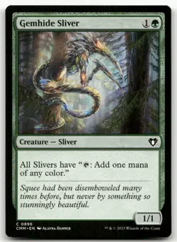 Gemhide Sliver #896 (NM) Commander Masters CMM Magic MTG - Image 1