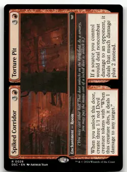 Spiked Corridor // Torture Pit #28 (NM) Duskmourn DSC Magic MTG - Image 1