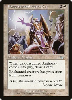 1x Unquestioned Authority - LP - Odyssey Block - SPARROW MAGIC mtg - Image 1