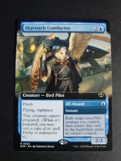 Skycoach Conductor (Extended Art) Rare MTG Secrets of Strixhaven - Image 1