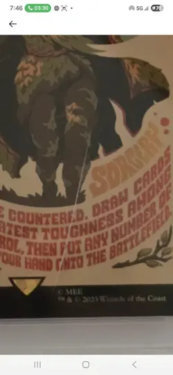 2023 MTG Last March Of The Ents Foil Serialized 42/100 PSA 10 Lord Of The Rings - Image 3