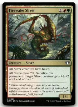Firewake Sliver #923 (NM) Commander Masters CMM Magic MTG - Image 1
