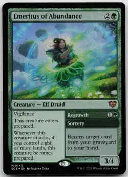 Emeritus of Abundance Foil Secrets of Strixhaven 145 NM M - Image 1
