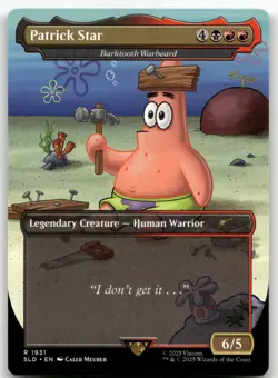 Patrick Star - Barktooth Warbeard #1931 (NM) Secret Lair Drop SLD Magic MTG - Image 1