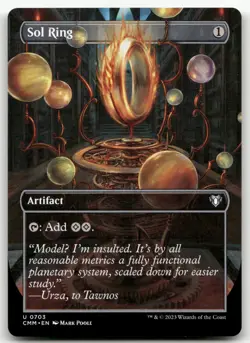 Sol Ring (Borderless) #703 (NM) Commander Masters CMM Magic MTG - Image 1