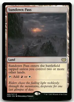 Sundown Pass #266 (NM) Crimson Vow VOW Magic MTG - Image 1
