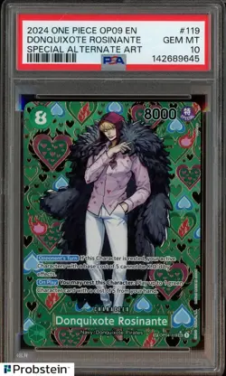 2024 One Piece OP09 En #119 Donquixote Rosinante Special Alternate Art PSA 10 - Image 1