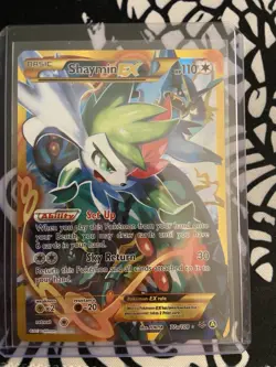 NM Pokemon TCG Shaymin EX 77a/108 Alternate Full Art, Gold XY Roaring Skies - Image 1