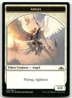 Angel Token #1 (NM) Guilds of Ravnica GRN Magic MTG - Image 1