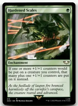 Hardened Scales #215 (NM) Warhammer 40,000 40K Magic MTG - Image 1