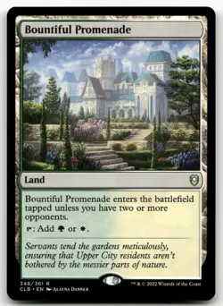Bountiful Promenade #348 (NM) Baldur's Gate CLB Magic MTG - Image 1