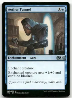 Aether Tunnel #43 (NM) Core Set 2019 M19 Magic MTG - Image 1