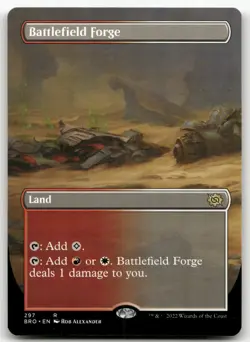 Battlefield Forge (Borderless) #297 (NM) Brothers' War BRO Magic MTG - Image 1