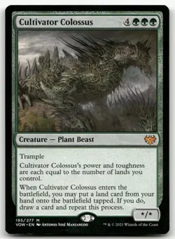 Cultivator Colossus #195 (NM) Crimson Vow VOW Magic MTG - Image 1
