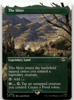 The Shire (Borderless) #345 (NM) Lord of the Rings LTR Magic MTG - Image 1
