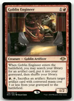 Goblin Engineer #128 (NM) Modern Horizons MH1 Magic MTG - Image 1