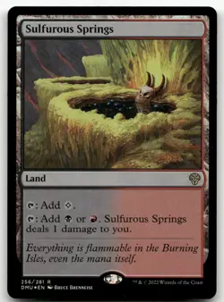 Sulfurous Springs #256 (Foil) (NM) Dominaria United DMU Magic MTG - Image 1