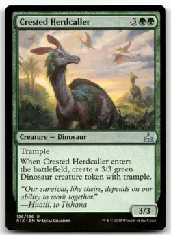 Crested Herdcaller #126 (NM) Rivals of Ixalan RIX Magic MTG - Image 1