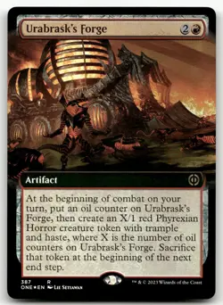 Urabrask's Forge (Extended Art) #387 (Foil) NM Phyrexia All Will Be One - Image 1