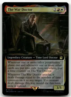 The War Doctor (Extended Art) (Surge Foil) #1043 (NM) Doctor Who WHO Magic MTG - Image 1