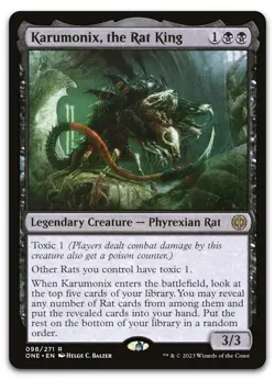 Karumonix, the Rat King #98 (NM) Phyrexia All Will Be One ONE Magic MTG - Image 1