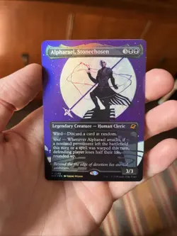 Alpharael, Stonechosen (Borderless Foil) Edge of Eternities EoE Magic Mtg Mythic - Image 1