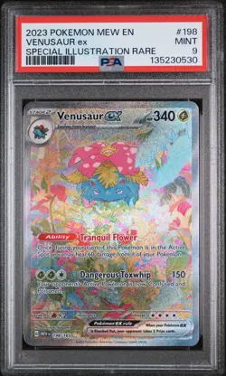 Venusaur Ex Special Illustration Rare Pokemon Mew En-151 198/165 PSA 9 - Image 1