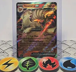 Pokemon TCG Ninetales EX 38/165 Scarlet & Violet 151 Double Rare Holo 2023 NM - Image 1